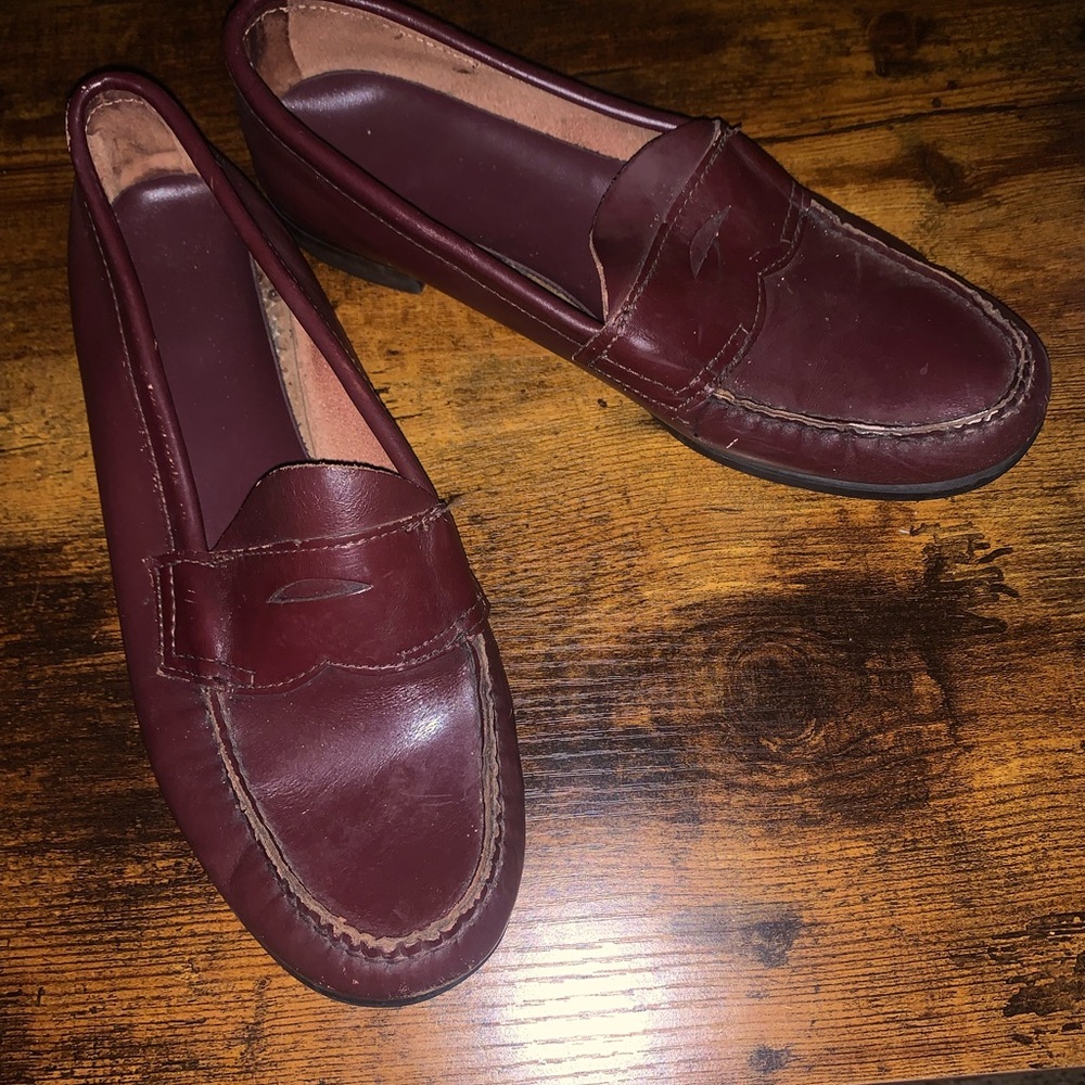 Brown leather shoes